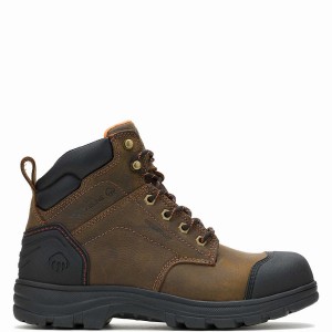 Wolverine Carlsbad Cap-Toe 6" Steel-Toe Werklaarzen Heren Bruin | TSP4664GK