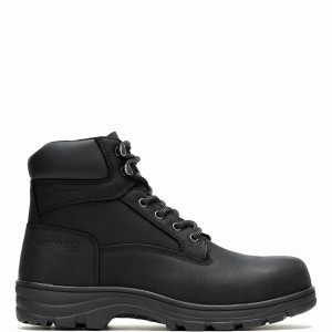 Wolverine Carlsbad Waterproof 6" Steel-Toe Werklaarzen Heren Zwart | MFV7910NS