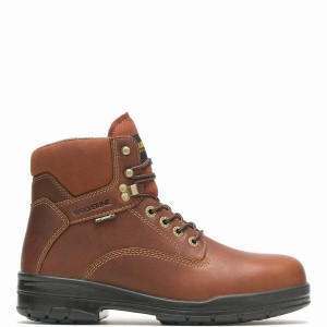 Wolverine DuraShocks® SR 6" Steel Toe Werklaarzen Heren Rood Bruin | RYG6711GQ