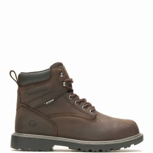 Wolverine Floorhand Met-Guard 6" Steel-Toe Werklaarzen Heren Donkerbruin | TQS4766LU