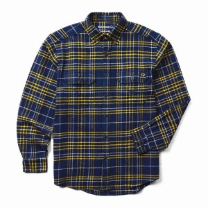 Wolverine Glacier Heavyweight Long Sleeve Flannel Overhemd Heren Blauw | YTS4148ZW