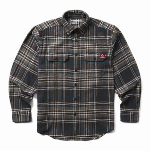 Wolverine Glacier Heavyweight Long Sleeve Flannel Overhemd Heren Grijs Zwart | WUO8568KR