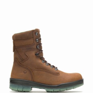 Wolverine I-90 DuraShocks® Waterproof Insulated Steel Toe 8" Werklaarzen Heren Bruin | FAQ451HW