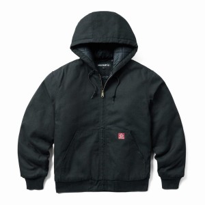 Wolverine Jaxon Hooded Big & Tall Jassen Heren Zwart | EDC837AK