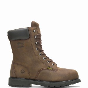 Wolverine McKay Waterproof Steel-Toe 8” Werklaarzen Heren Bruin | BBD8411VR