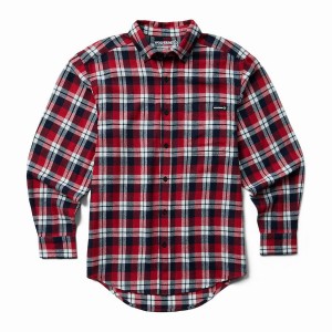 Wolverine Pike Flannel Overhemd Heren Rood | BLO1038UK