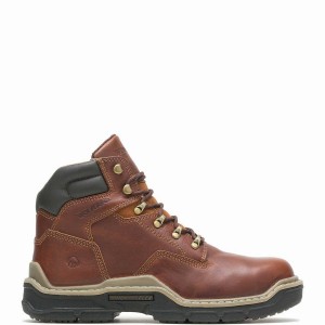 Wolverine Raider DuraShocks® 6" Werklaarzen Heren Rood Bruin | JLA6326OV