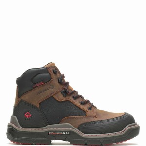 Wolverine Raider DuraShocks® Heavy Duty 6" CarbonMAX® Werklaarzen Heren Bruin | KAR5290PA