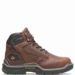 Wolverine Raider DuraShocks® Insulated 6" CarbonMAX® Werklaarzen Heren Rood Bruin | BRS8623MK