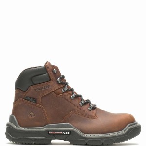 Wolverine Raider DuraShocks® Waterproof 6" CarbonMAX® Werklaarzen Heren Bruin | API6820NG