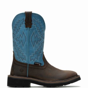 Wolverine Rancher Arrow Steel-Toe Wellington Laarzen Dames Blauw | PRB6886TN