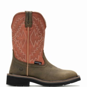 Wolverine Rancher Arrow Steel-Toe Wellington Laarzen Dames Roze | GSY4755XP