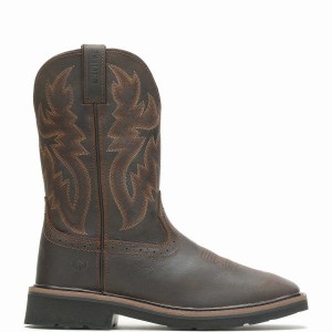 Wolverine Rancher Square-Toe Wellington Laarzen Heren Bruin Rood | VUK8599OC