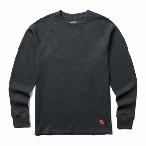 Wolverine Walden II Thermal Long Sleeve Tee T-shirts Heren Zwart | RIG2921TJ