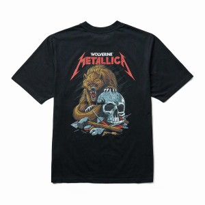 Wolverine x Metallica Scholars Graphic Tee T-shirts Heren Zwart | VLI4030IL