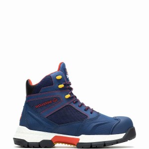 Wolverine x Red Bull Scramble Series Rush UltraSpring™ Werklaarzen Heren Blauw | NCC321XS