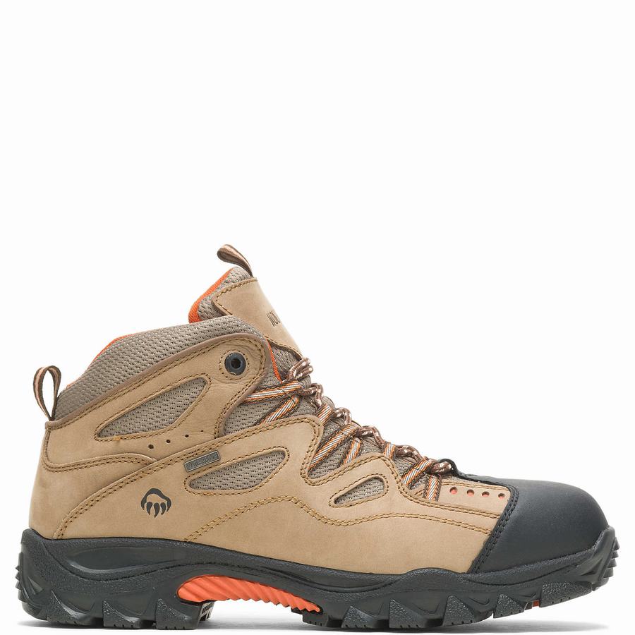 Wolverine Durant Waterproof Steel-Toe Werklaarzen Heren Lichtbruin Oranje | RYS4277RQ