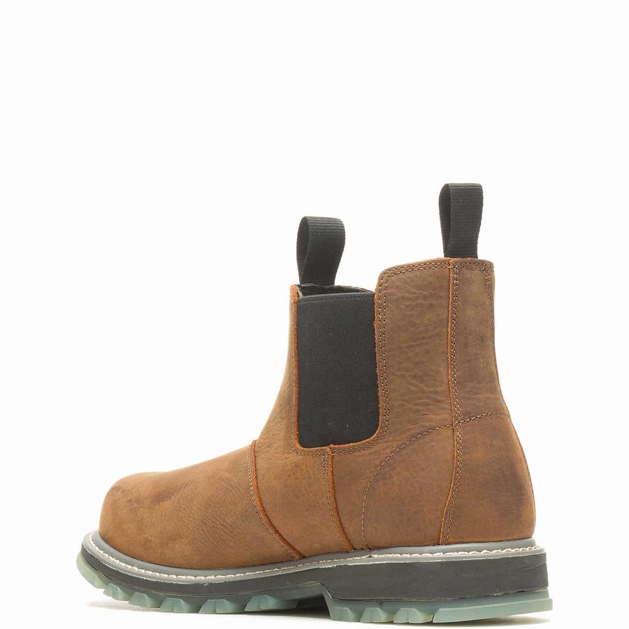 Wolverine Floorhand LX Steel Toe Romeo Werklaarzen Heren Bruin | PQY2346GB