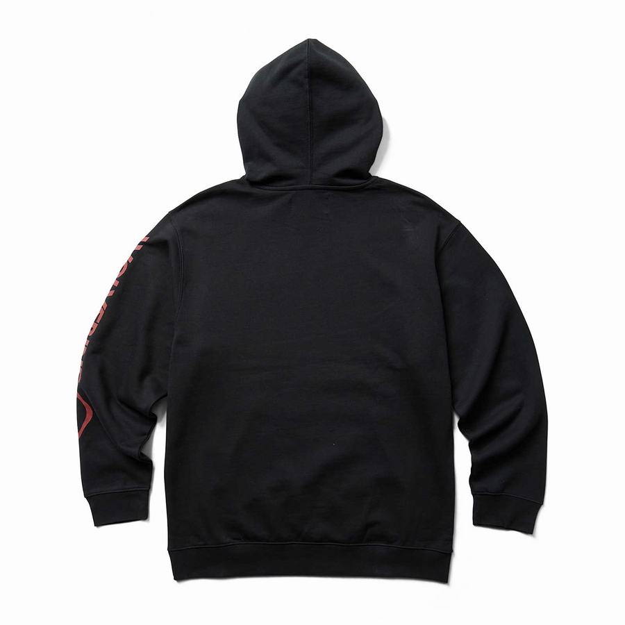 Wolverine Graphic- Sleeve Logo Hoodie Heren Zwart | TUC4665KT