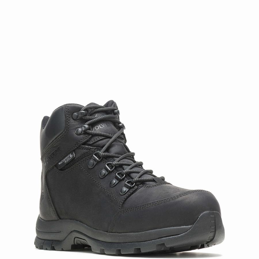 Wolverine Grayson Steel Toe Werklaarzen Heren Zwart | BQE4437GI