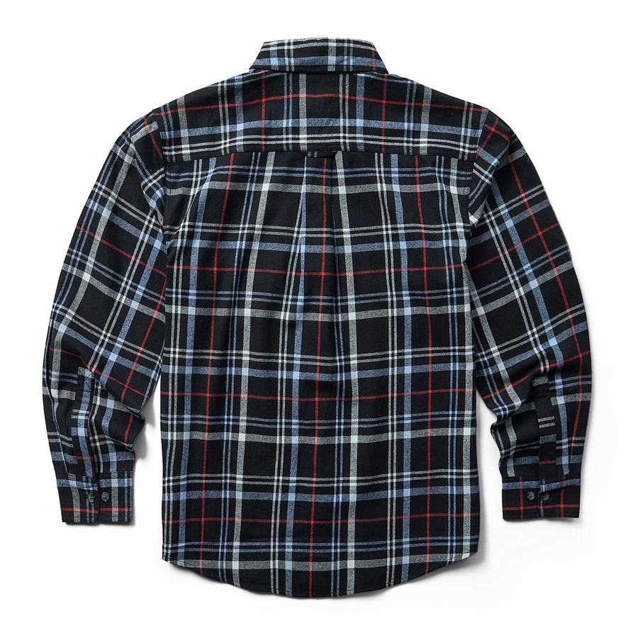 Wolverine Hastings Flannel Overhemd Heren Zwart Grijs | GRT8511YL