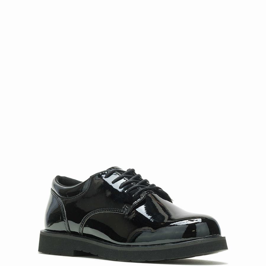 Wolverine High Gloss Duty Oxford Schoenen Dames Zwart | QLR668BN