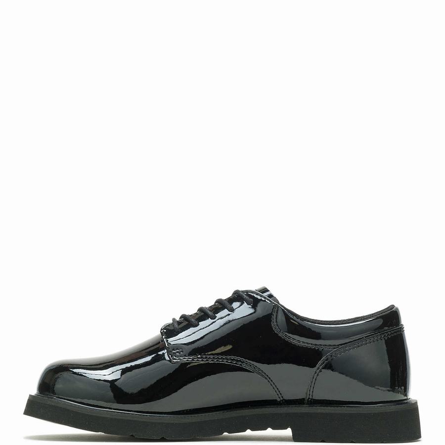 Wolverine High Gloss Duty Oxford Schoenen Dames Zwart | QLR668BN