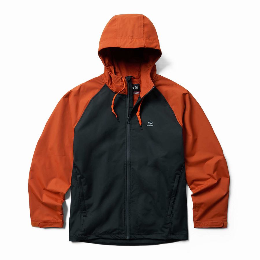 Wolverine I-90 Rain Jassen Heren Oranje Zwart | BBA4459QA