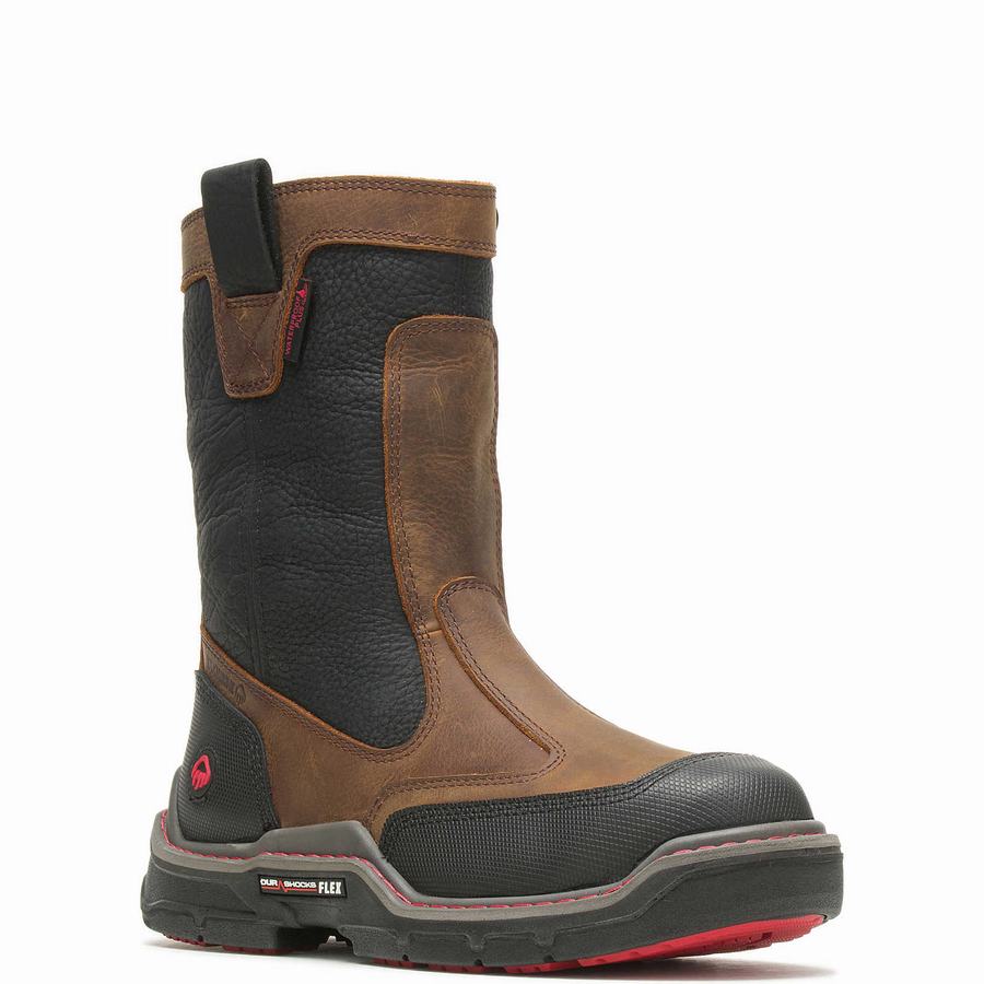 Wolverine Raider DuraShocks® Heavy Duty CarbonMAX® Work Wellington Laarzen Heren Bruin | MTF689HX