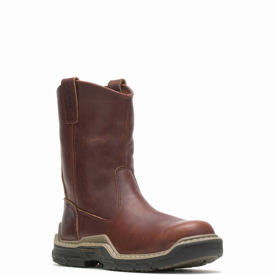 Wolverine Raider DuraShocks® Wellington Laarzen Heren Rood Bruin | AOV2437QT