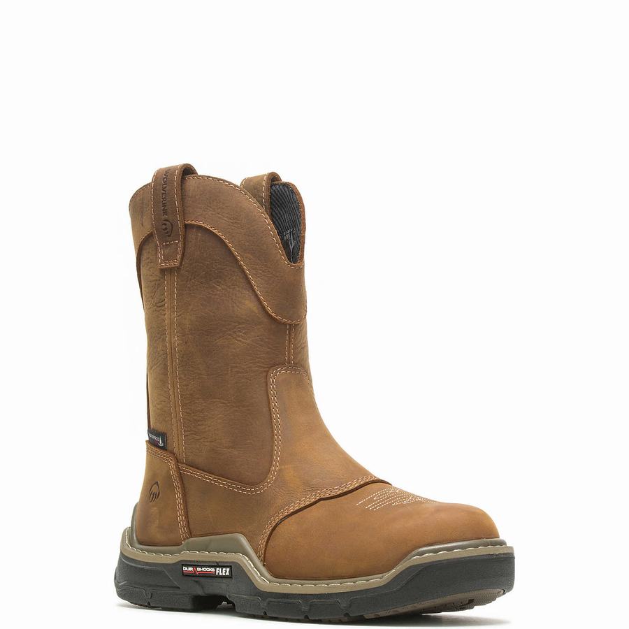 Wolverine Raider DuraShocks® Western CarbonMAX® Work Wellington Laarzen Heren Bruin | XJK5812BP