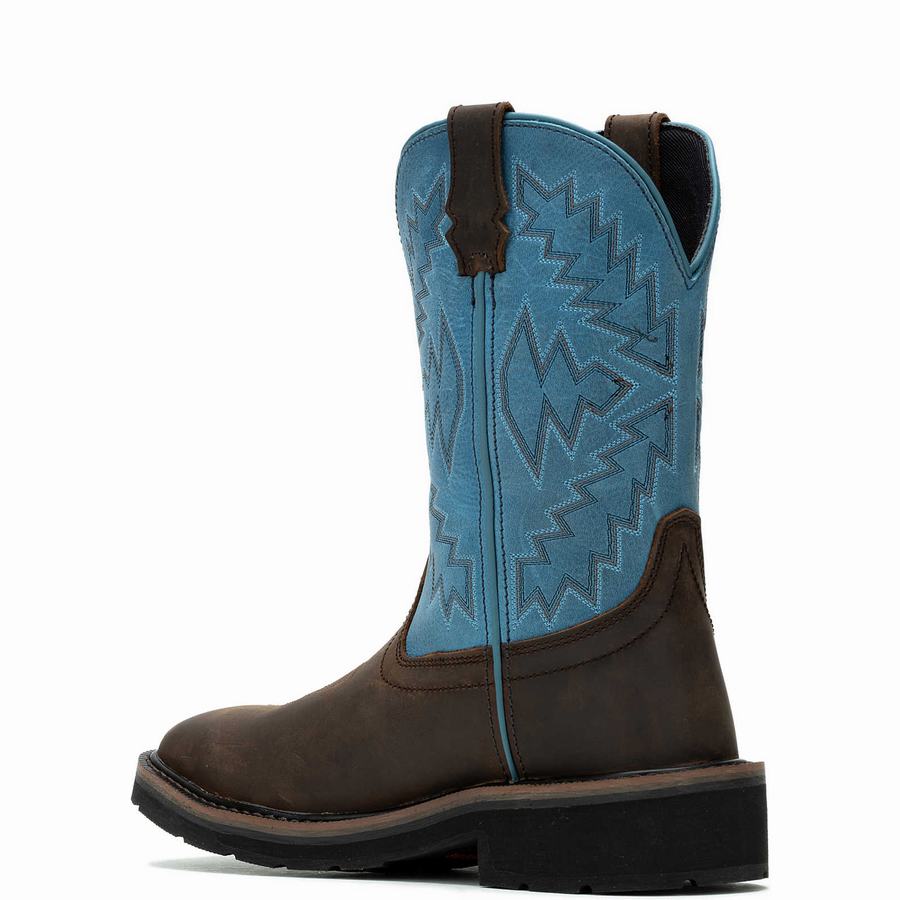 Wolverine Rancher Arrow Steel-Toe Wellington Laarzen Dames Blauw | PRB6886TN