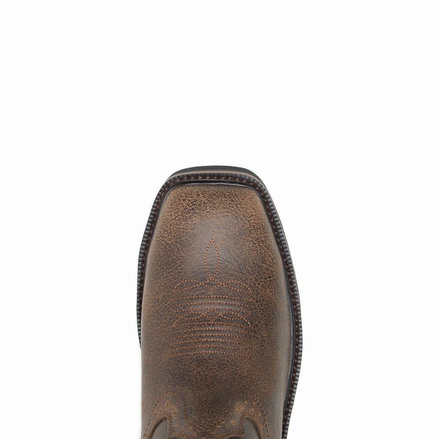 Wolverine Rancher Claw Steel Toe Wellington Laarzen Heren Donkerbruin | IUL579AW