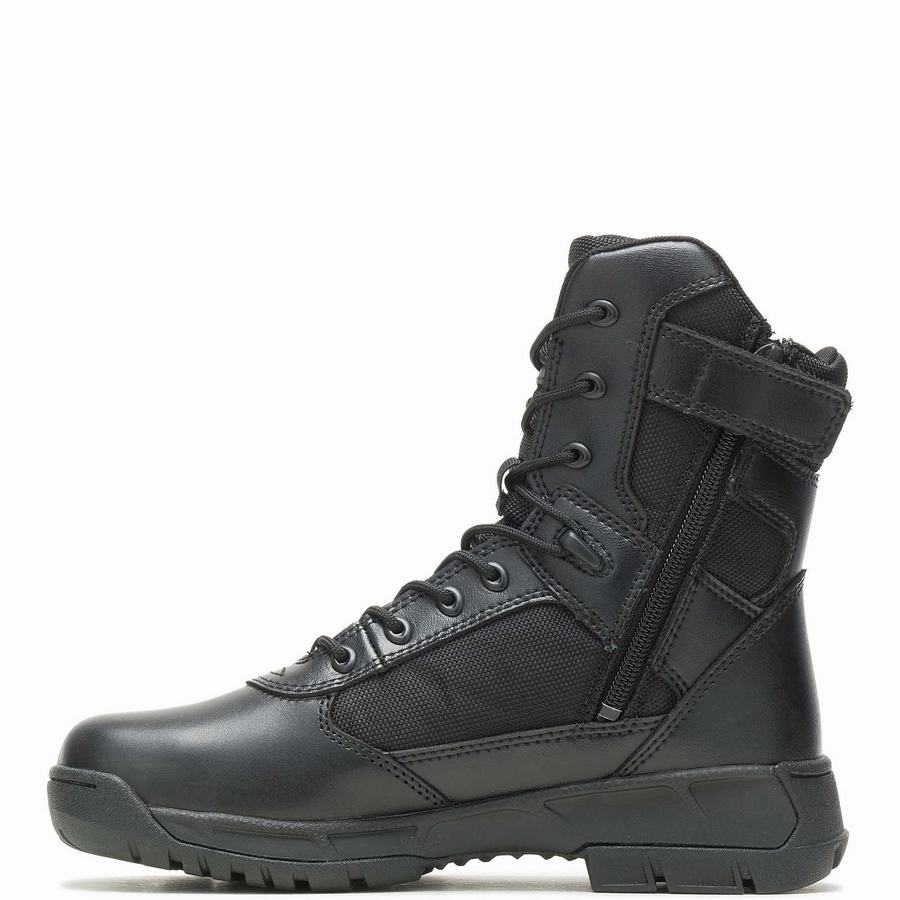 Wolverine Tactical Sport 2 Tall Side Zip Werklaarzen Heren Zwart | XLJ601AE