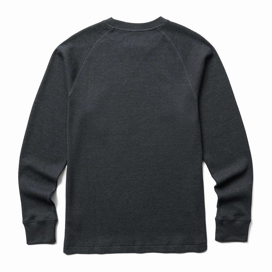 Wolverine Walden II Thermal Long Sleeve Tee T-shirts Heren Zwart | RIG2921TJ