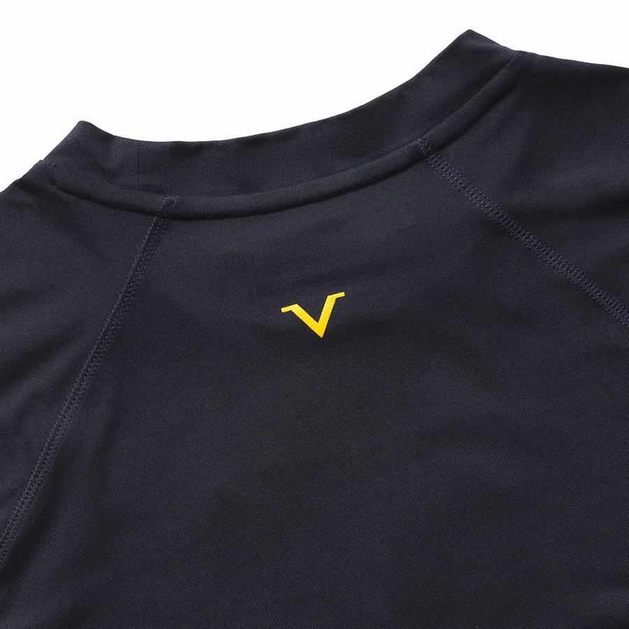 Wolverine x Valiant University of Michigan Sun-Stop Eco Long Sleeve Tee T-shirts Heren Donkerblauw | NHF3530SM